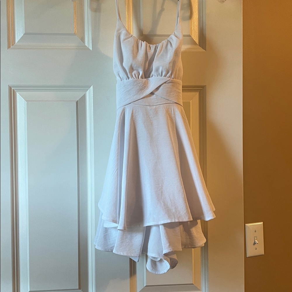 EUC ALTARD STATE Elegant White Sleeveless Romper